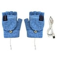 thumbnail image 2 of Limited Time Deal karymi USB Heating Gloves Winter Heated Mittens Warm-sided Heating Half Hands USB Heating Gloves Students and Women Anti-Slip Ski Hand Gloves Birthday Gifts for Men, 2 of 4