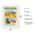thumbnail image 2 of South Africa by Clipper - Pan American World Airways - Vintage Airline Travel Poster c.1951 - Japanese Unryu Rice Paper Art Print 24 x 32 in, 2 of 4