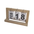 thumbnail image 2 of Cqxid Ornement de Bureau à Moins de 10 $ Calendrier de Bureau en Bois Calendrier Perpétuel Ornement de Bureau Calendrier Debout Réutilisable avec Cadre en Bois Tableau à Rabat, 2 of 7