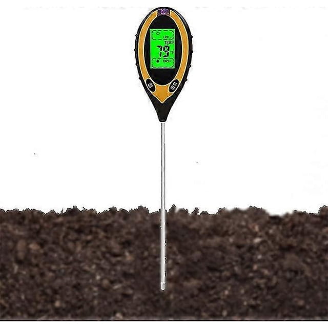 4 In 1 Soil Moisture Meter, Ph Ph - Ph Soil Tester, For Garden Soil Plant Temperature / Soil Moisture / Ph - Meter / Solar Intensity / Ambient Humidit