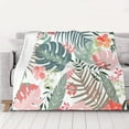 thumbnail image 5 of YFYANG Lightweight Warm Flannel Blanket, Colorful Vintage Floral Graffiti Throw Blanket for Bed, Sofa, Travel, Camping, 60"x50", 5 of 7