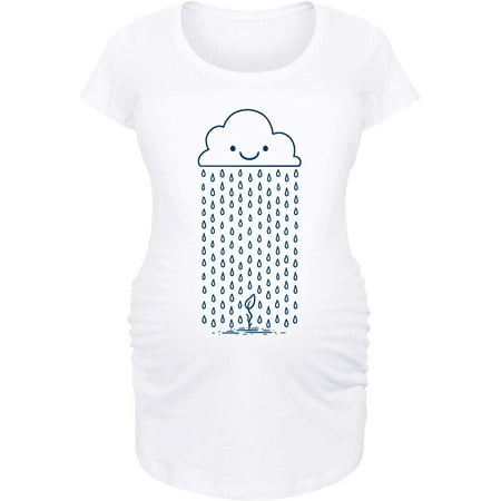 

Rain Cloud with Sprout - Maternity Scoop Neck T-Shirt