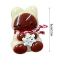 thumbnail image 3 of Cute Animal with Scarf Squeeze Toy Soft Stress Relief Figurine Squeezable Anxiety Relief Hand Toy Office Desk Decoration Festive Gift for Relaxation, 3 of 6