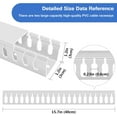 thumbnail image 2 of ERSHI-Cable Duct Management Raceway Kit, 62.8" (4 x 15.7) Server Rack Management, Hide Network HDMI VGA Cables, Open Slot Track Desk Wire Channel, White 4 Pack, 2 of 4