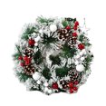 thumbnail image 1 of Guirnalda de Navidad Ounissouiy artificial Decoraciones Flores de pared bayas Festival de Año Nuevo adorno colgante 32 cm, 1 of 6