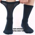 thumbnail image 2 of Athlemo Diabetic Socks for Men Women Non-Binding Circulation-6 Pairs Loose Fit Crew Sock, 2 of 4