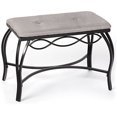 thumbnail image 3 of Mango Steam Rectangle Shoe Bench - Vanity Seat/Dressing Stool/Makeup Chair - Heather Gray, 3 of 5