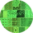 thumbnail image 1 of Ahgly Company Indoor Round Patchwork Green Transitional Area Rugs, 6' Round, 1 of 1