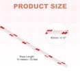 thumbnail image 2 of Recoil Starter Rope Pull Cord, 3mm Dia 10m 33ft Polyester Pull Cord, Red and White, 2 of 6