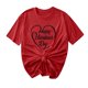 thumbnail image 1 of Camisetas de Manga Corta para Mujeres, Camiseta de Cuello Redondo Impresa de Moda, Primavera Y Verano Casual, 1 of 8