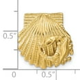 thumbnail image 3 of FJC Finejewelers 14k Yellow Gold Scallop Shell with Crab Accent Slide Charm, 3 of 3