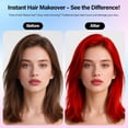 thumbnail image 2 of Temporary Hair Color Spray, Red One-Time Use Hair Dye Spray Washable Hair Wax Non-Sticky, Natural Hair Color Wax for Cosplay Party DIY Christmas Halloween Kids Women Men(Red, 3.4Oz), 2 of 8