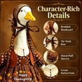 thumbnail image 4 of Novryn Thanksgiving Goose Outfit Clothes For Porch, 24 x 14 Inch Polyester Cover With Printed Fall Detail And A Slip On Fit, Porch Lawn Garden Or Front Yard Display Use, 4 of 7