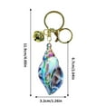 thumbnail image 1 of Conch Shell Keychain Rhinestone Pearl Key Ring | Sparkly Glitter Car Keychain for Backpack Purse | Decorative Wristlet Key Holder for Organizing Keys, 1 of 4