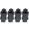 thumbnail image 1 of IEC320 C8 To C5 Converter, 4pcs Reinforced Design Plug and Play Power Cord Adapter Connector 10A 250V 2.5A 250V  for Digital Camera for UPS Server, 1 of 7