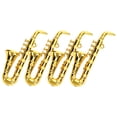 thumbnail image 4 of EXHUMKY 4Pcs Miniature Saxophone Golden Plastic Decorative Musical Instrument Simulation For Collectors And Hobbyists, 4 of 7