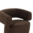 thumbnail image 3 of Pemberly Row Chocolate Brown Performance Velvet Swivel Accent Chair, 3 of 7