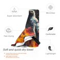 thumbnail image 3 of Salouo Astronaut Cosmic Rainbow Pattern 1 Pack Bath Towel, Quick Drying Towels Premium Towels for for Body, Sport, Yoga, SPA, Fitness-31.5"x63", 3 of 8