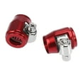 thumbnail image 4 of 4pcs AN4 Hex Red Car Hose Finisher Clamp Adapter Line End Cover Connector, 4 of 5