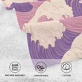 thumbnail image 5 of Yayeee 100% Cotton Hand Towels for Bathroom 16" x 28" Soft Absorbent Kitchen Towel, Purple Wave Pattern, 5 of 7
