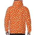 thumbnail image 7 of Wukai Dots On Orange Background Print Men Hoodies Fleece Sweatshirts Long Sleeve Sweaters Pullover Fall Outfits Winter Clothes-3X-Large, 7 of 7