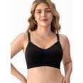 thumbnail image 7 of SkyAuks Nursing Bras, Pumping Bra Hands Free, Seamless Bras for Women, Wireless Full Coverage Push up Womens Sports Bra, Comfortable Everyday Bras, Grayish Blue(M), 7 of 7