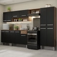 thumbnail image 2 of Cocina Integral 293cm Marrón/Negro Emilly Madesa 01, 2 of 10