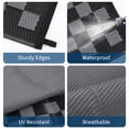 thumbnail image 6 of HIWEAVER 8' x 10' Black/Gray Outdoor Rug PP Plastic Straw Woven Waterproof Patio Rug with Border Portable Outside Carpet for Balcony Deck Picnic Garden Decor, 6 of 7