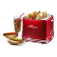 thumbnail image 2 of Nostalgia 4 Slot Hot Dog and Bun Toaster with Mini Tongs, Hot Dog Toaster Works with Chicken, Turkey, Veggie Links, Sausages and Brats, Retro Red, 2 of 6