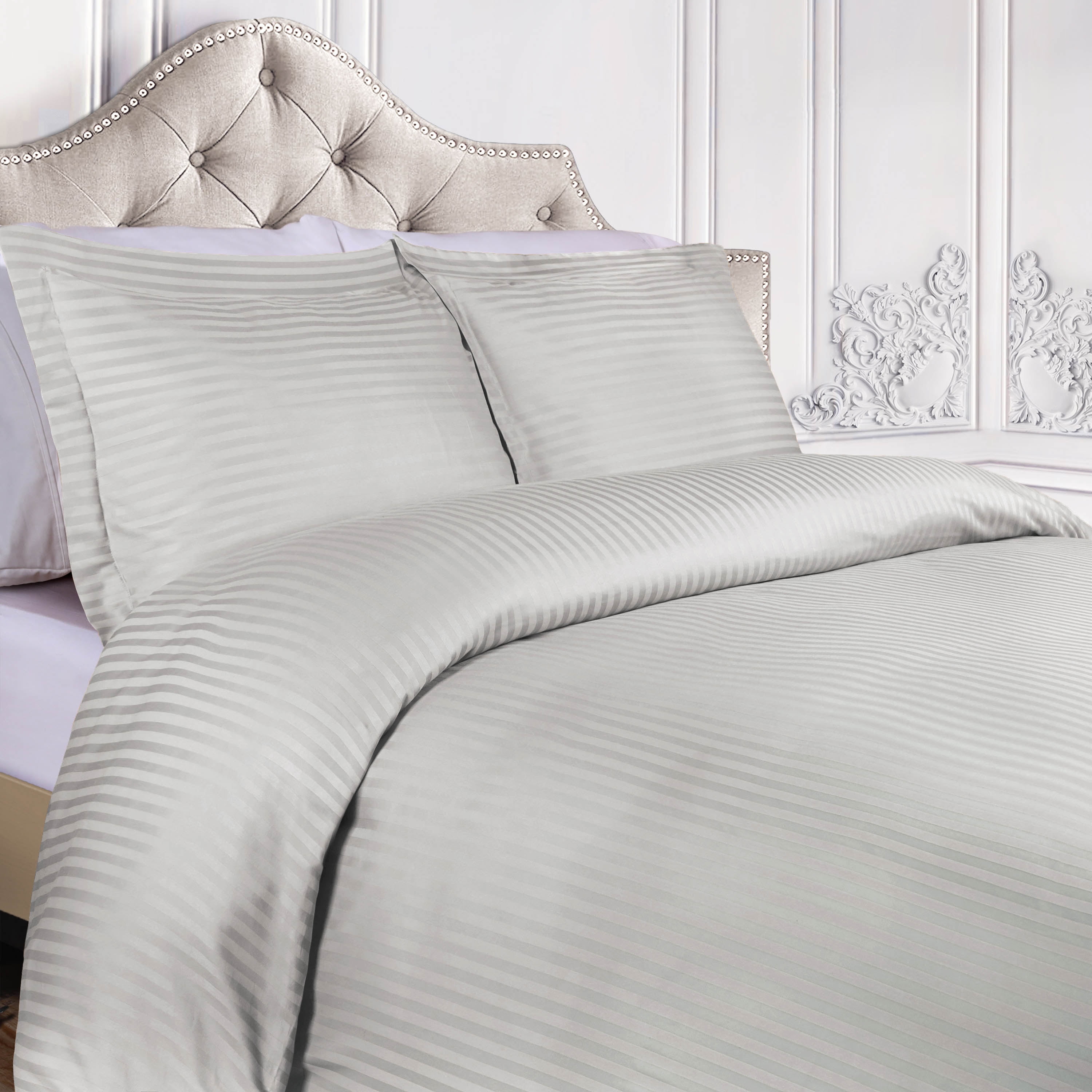 Egyptian Cotton Stripe Duvet Cover 