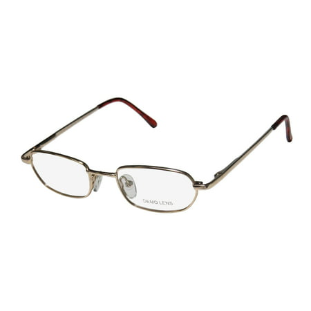 New Little Style Little Unisex/Boys/Girls/Kids Designer Full-Rim Gold Small Size For Children Frame Demo Lenses 44-17-125 Flexible Hinges Eyeglasses/Glasses