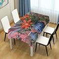 thumbnail image 4 of Yayeee Tablecloths 54" x 54" Rectangle Wrinkle Resistant Party Table Cover, Orange Vibrant Flowers, 4 of 8