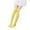 Yellow, variant on fatyb Kids Girls Over The Knee Socks Solid Color Thigh High Socks Stretch School Uniform Dress Stockings