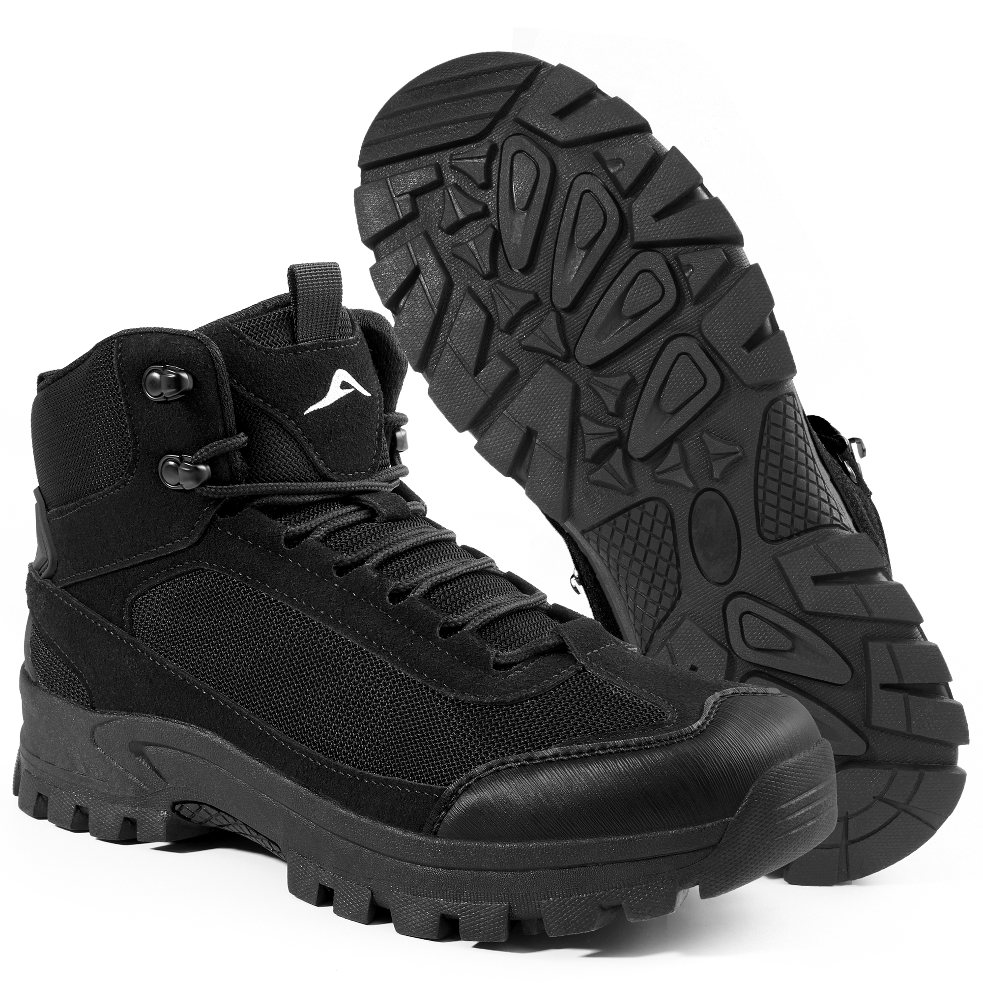 Ablanczoom Mens Hiking Boots: Breathable Outdoor Ankle Boots Men Work Shoes