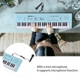 thumbnail image 3 of Clavier Électronique à 61 Touches Piano Instrument de Musique avec Microphone Mode d'Alimentation Double Clavier de Piano Portable 6 Chansons de Démonstration 5 Rythmes Différents Cadeau pour, 3 of 7