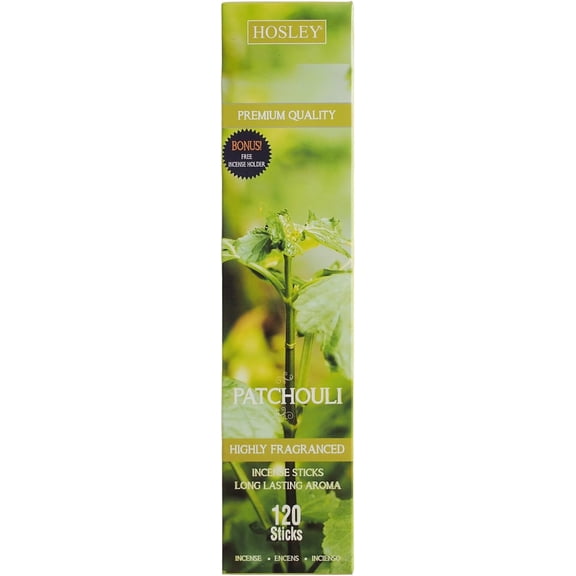Hosley Patchouli Incense Sticks, 120 Count