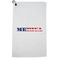 thumbnail image 1 of Merica Funny Patriotic USA Golf Towel with Carabiner Clip, 1 of 5
