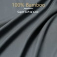 thumbnail image 3 of 100% Bamboo Fiber Bed Sheets with Pillowcases, 3 Piece Cooling Sheets with 16 inch Deep Pocket, 3 of 8