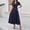 Blue, variant on Women's Short Sleeve Dress High Waist V Neck Puff Sleeve Dresses Wedding Guest Formal Evening Party Maxi Dress Woman Dresses Casual Long Sleeve Dresses Casual for Women Petite Dresses for Women Summer