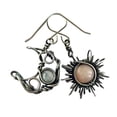 thumbnail image 5 of 2021 Wholesale Bohemia Sun And Moon Earrings Silver Color Crystal Drop Earrings Women Female Boho Fashion Jewelry Gift For Her, 5 of 10