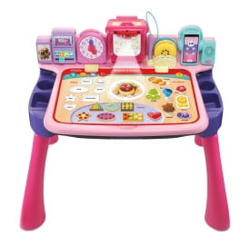 VTech® Get Ready for School Learning Desk™ With Projector and Stool (Pink), Walmart Exclusive