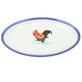 thumbnail image 1 of CIMAXIC 1PC Vintage Style Enamel Steamed Fish Storage Plate Delicate Pattern Plate,9.65"X5.91"X0.79", 1 of 4