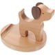 thumbnail image 5 of Soporte de escritorio creativo de madera con forma de perro para teléfono móvil (caqui), 5 of 7