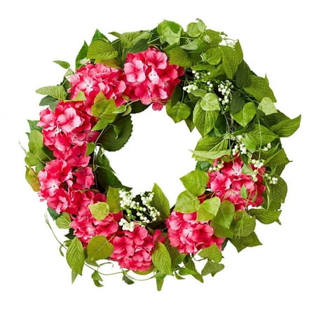 SFU21SIWR250B 26" Spring Wreath - Hydrangea