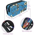thumbnail image 5 of PhooArto Pencil Case, Skeleton Skateboard Pattern Large Capacity Pencil Pouch Stationery Pen Bag, 5 of 7