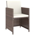 thumbnail image 4 of vidaXL Patio Dining Set 6 Piece Outdoor Dining Table and Chairs Poly Rattan, 4 of 9
