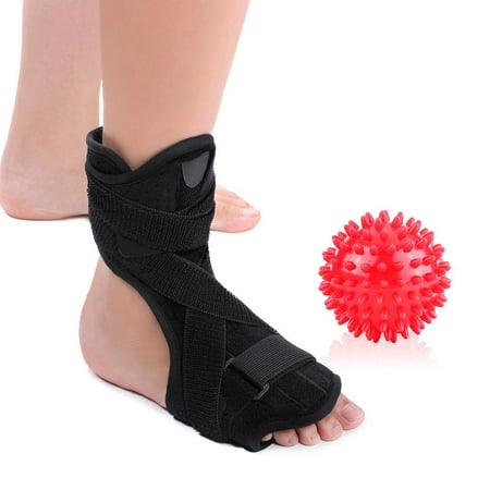 Akozon VGEBY Plantar Fasciitis Foot Splint, Night Dorsal Splint Foot Support Arch Orthotic Brace with Spiky Massage Ball for Drop Foot, Achilles Tendinitis, Heel Spurs, Heel Pain