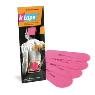 K-Tape Original Latex-Free Kinesiology Tape with High Quality Cotton and  Long Lasting Physiobond Adhesive - Single Roll - Red