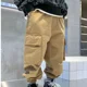 thumbnail image 2 of Pantalones de marca a la moda para niños, pantalones Cargo para niños, primavera y otoño, nuevo estilo, versión coreana, pantalones informales holgados 2024, 2 of 4