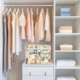 thumbnail image 4 of Yayeee Collapsible Cube Storage Bin with Lid Fabric Closet Decorative Basket with Handles, Whimsical Leaves, 4 of 7